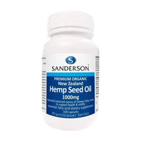 Sanderson Premium Organic New Zealand Hemp Seed Oil 1000mg