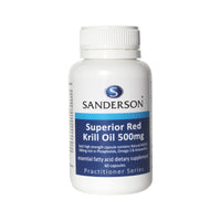 Sanderson Superior Red Krill Oil 500mg