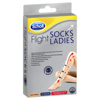 Scholl Flight Socks Ladies - Natural