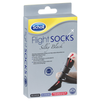Scholl Flight Socks - Silky Black