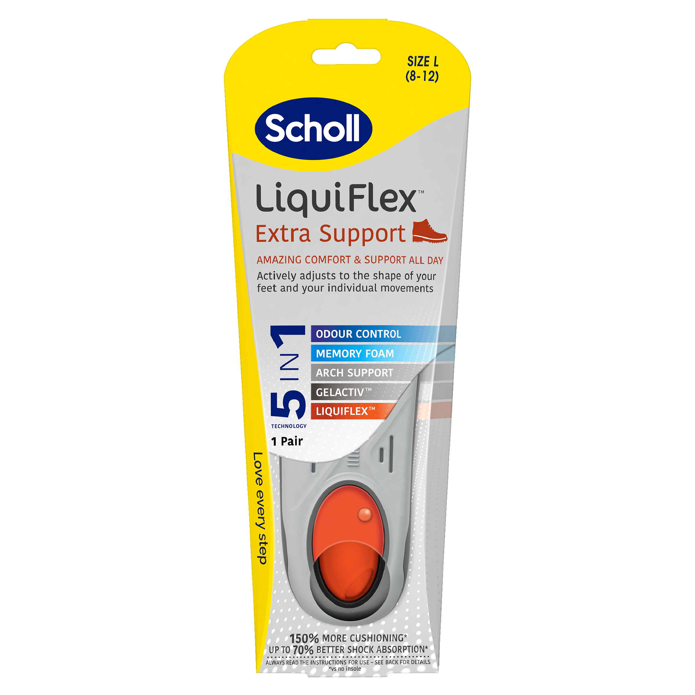 Scholl LiquiFlex Extra Support Insole