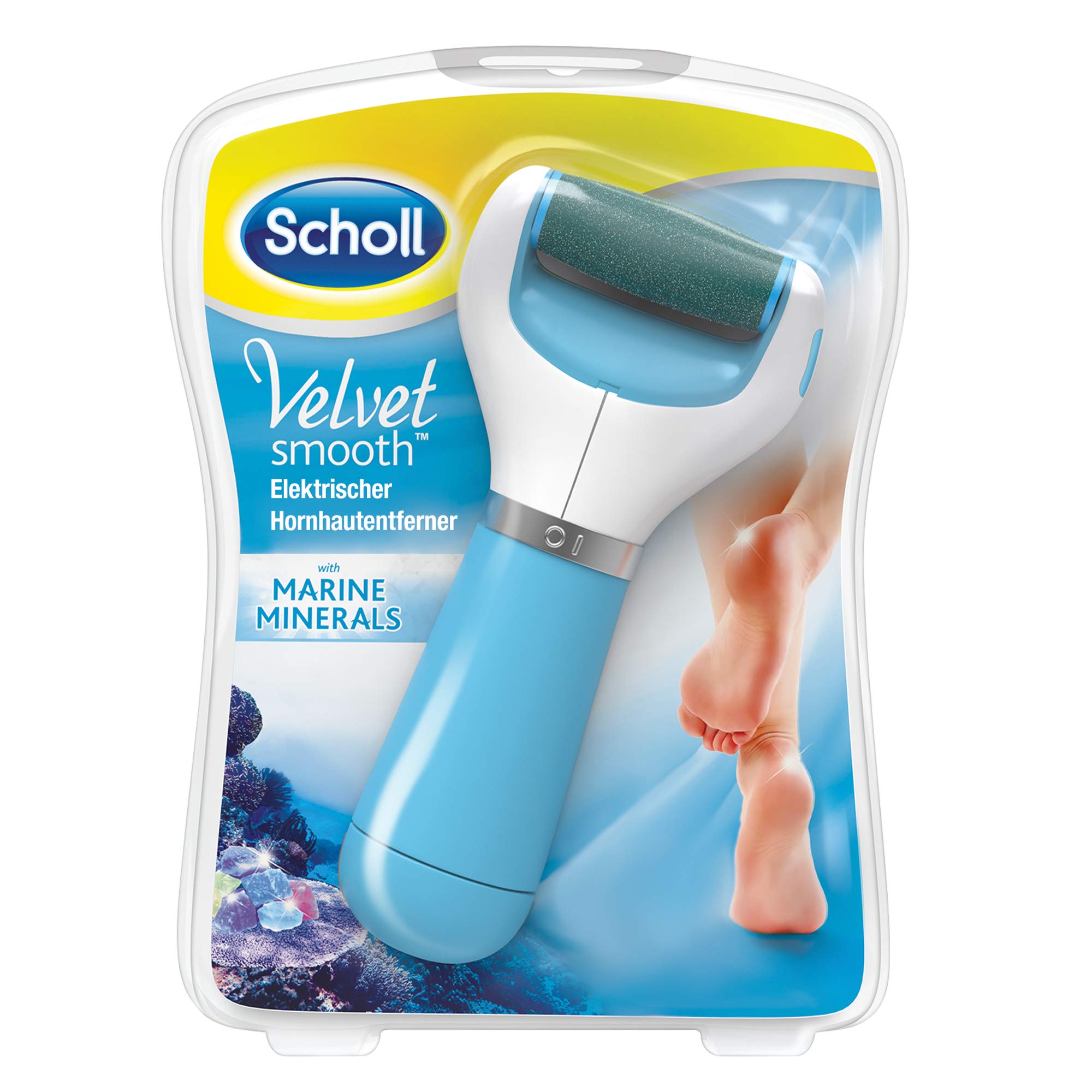 Scholl Velvet Smooth Electronic Foot File with Marine Minerals Net