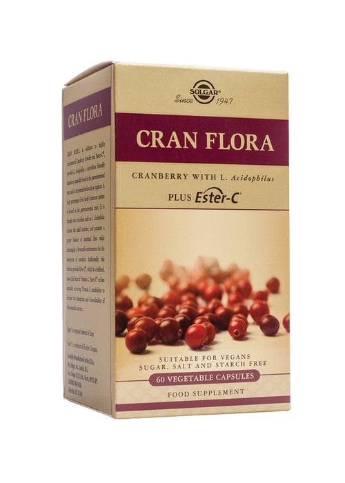 Solgar Cran Flora Cranberry with L. Acidophilus Plus Ester-C
