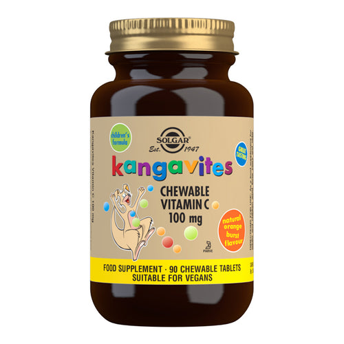 Solgar Kangavites Chewable Vitamin C 100mg - Natural Orange Burst Flavour