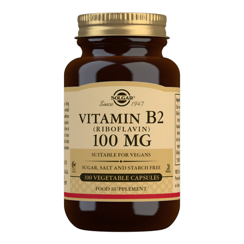 Solgar Vitamin B2 (Riboflavin) 100mg