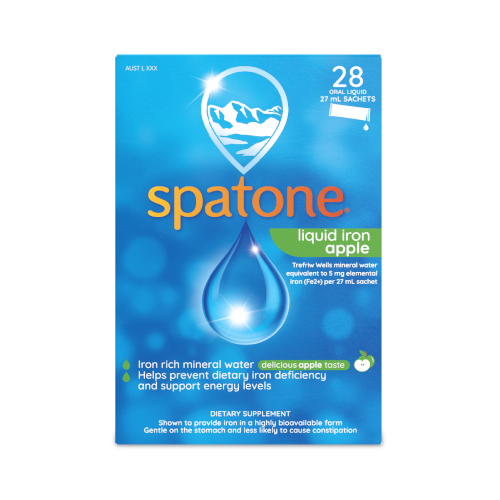 Spatone Iron-Rich Water with Vitamin C - Delicious Apple Taste