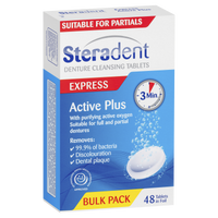 Steradent Active Plus Denture Cleansing Tablets