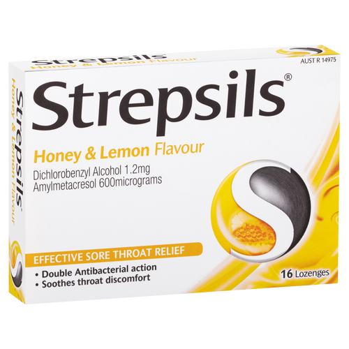 Strepsils Lozenges - Honey & Lemon Flavour