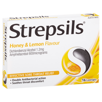 Strepsils Lozenges - Honey & Lemon Flavour