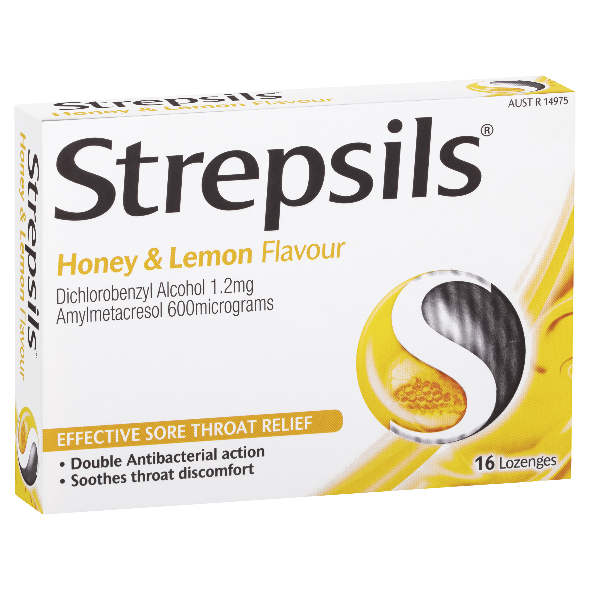 Strepsils Lozenges - Honey & Lemon Flavour