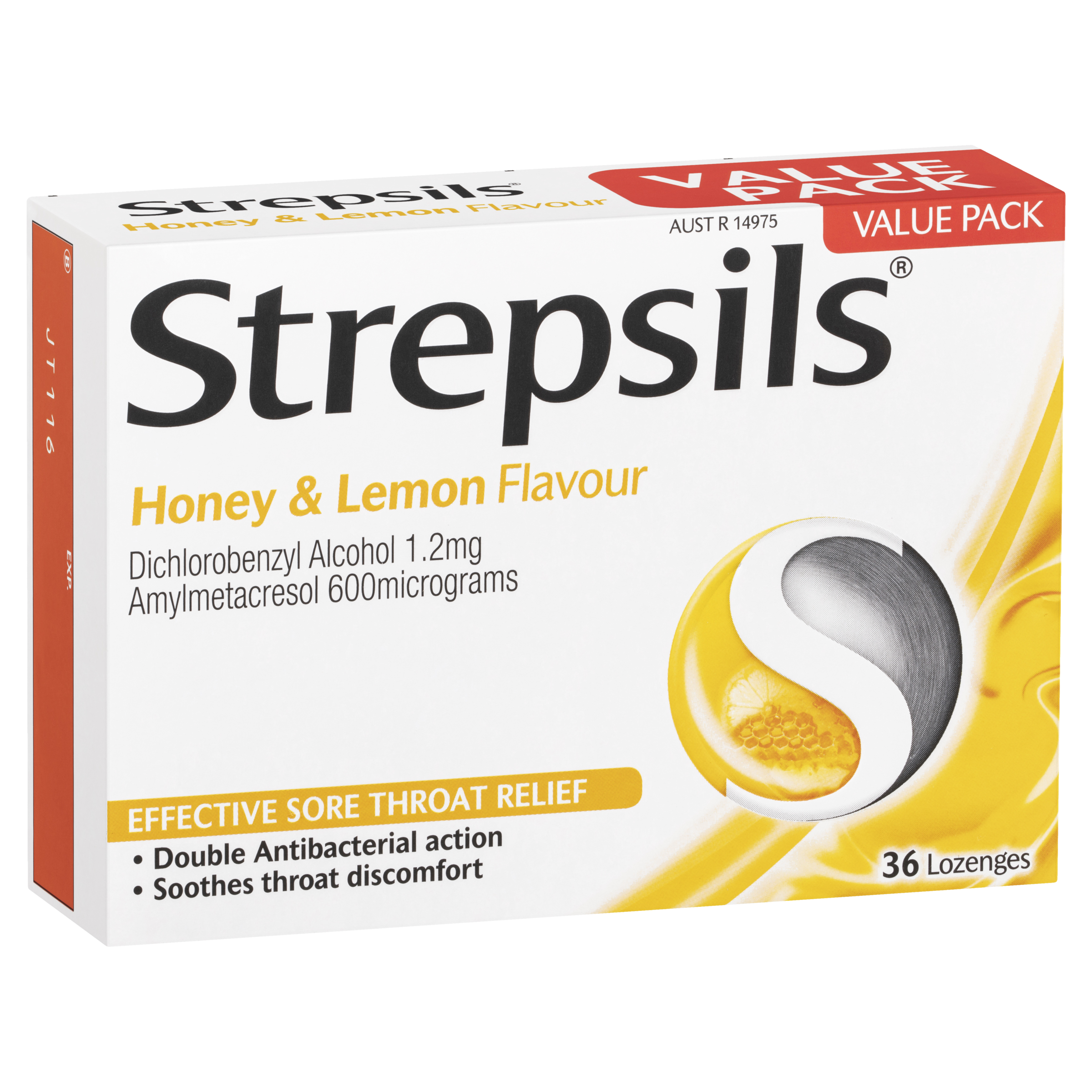 Strepsils Lozenges - Honey & Lemon Flavour
