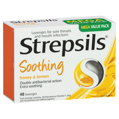 Strepsils Lozenges - Honey & Lemon Flavour