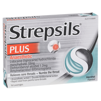 Strepsils Plus Anaesthetic Lozenges - Menthol Flavour