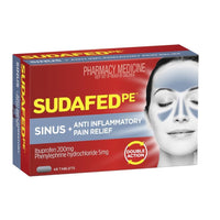 Sudafed PE Double Action Sinus + Anti-Inflammatory Pain Relief