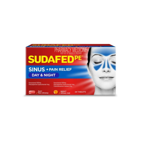 Sudafed PE Sinus Day + Night Relief