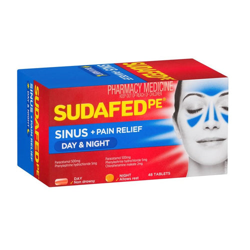 Sudafed PE Sinus Day + Night Relief