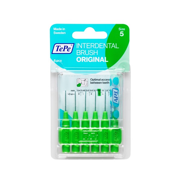 TePe Interdental Brush Size 5 - 0.8mm Green