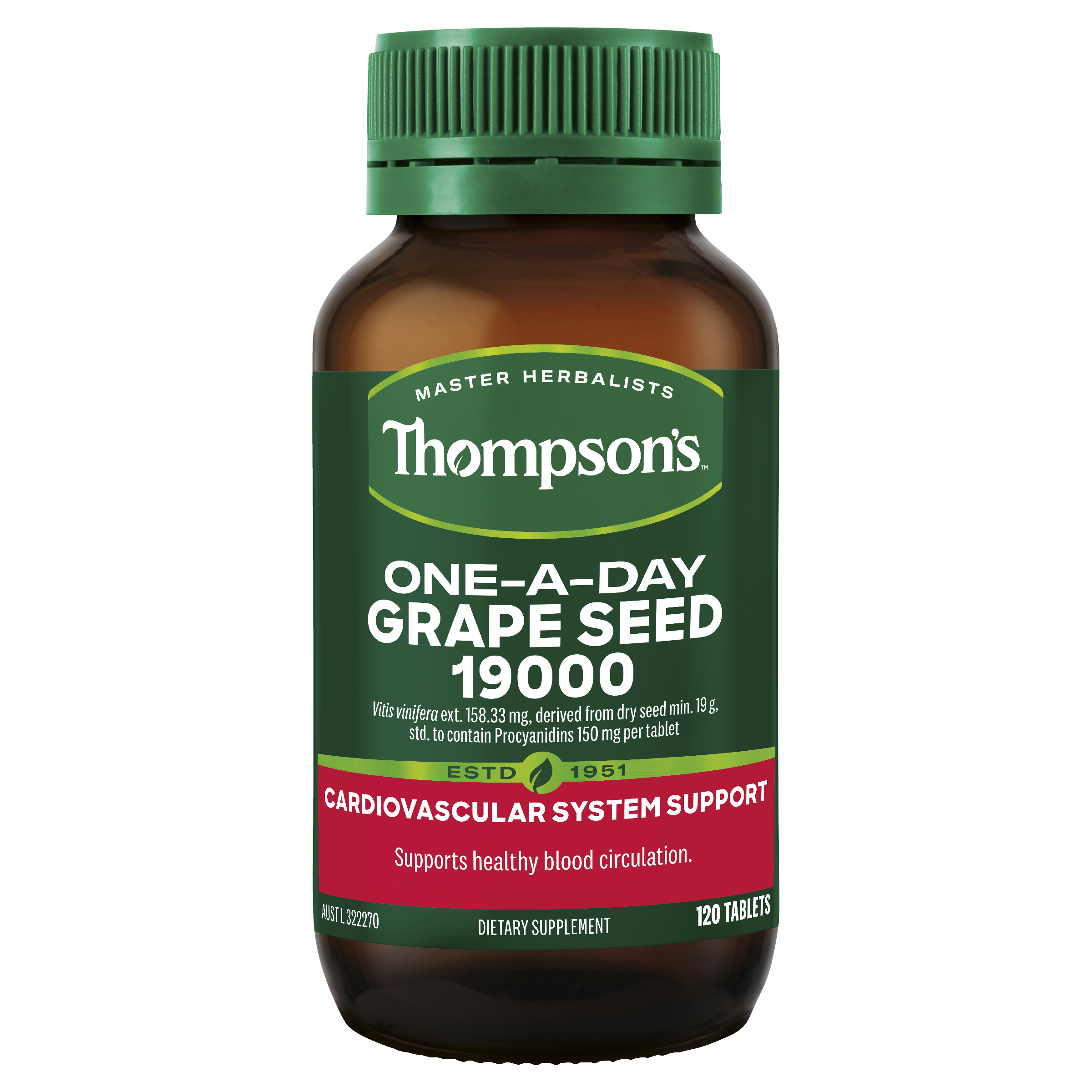 Thompson's One-A-Day Grape Seed 19000