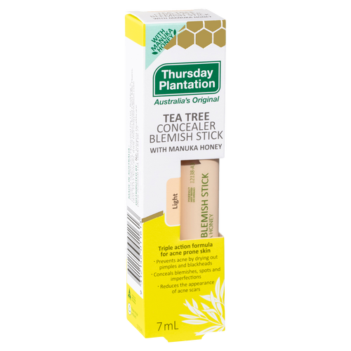 Thursday Plantation Tea Tree Concealer Blemish Stick with Manuka Honey - Light