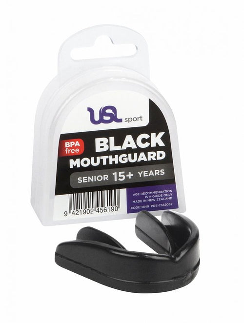 USL Sport Black Mouthguard Senior 15+ Years