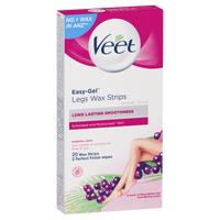 Veet Easy-Gel Legs Wax Strips Normal Skin