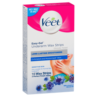 Veet Easy-Gel Underarm Wax Strips