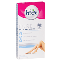 Veet Pure Cold Wax Strips for Legs and Body
