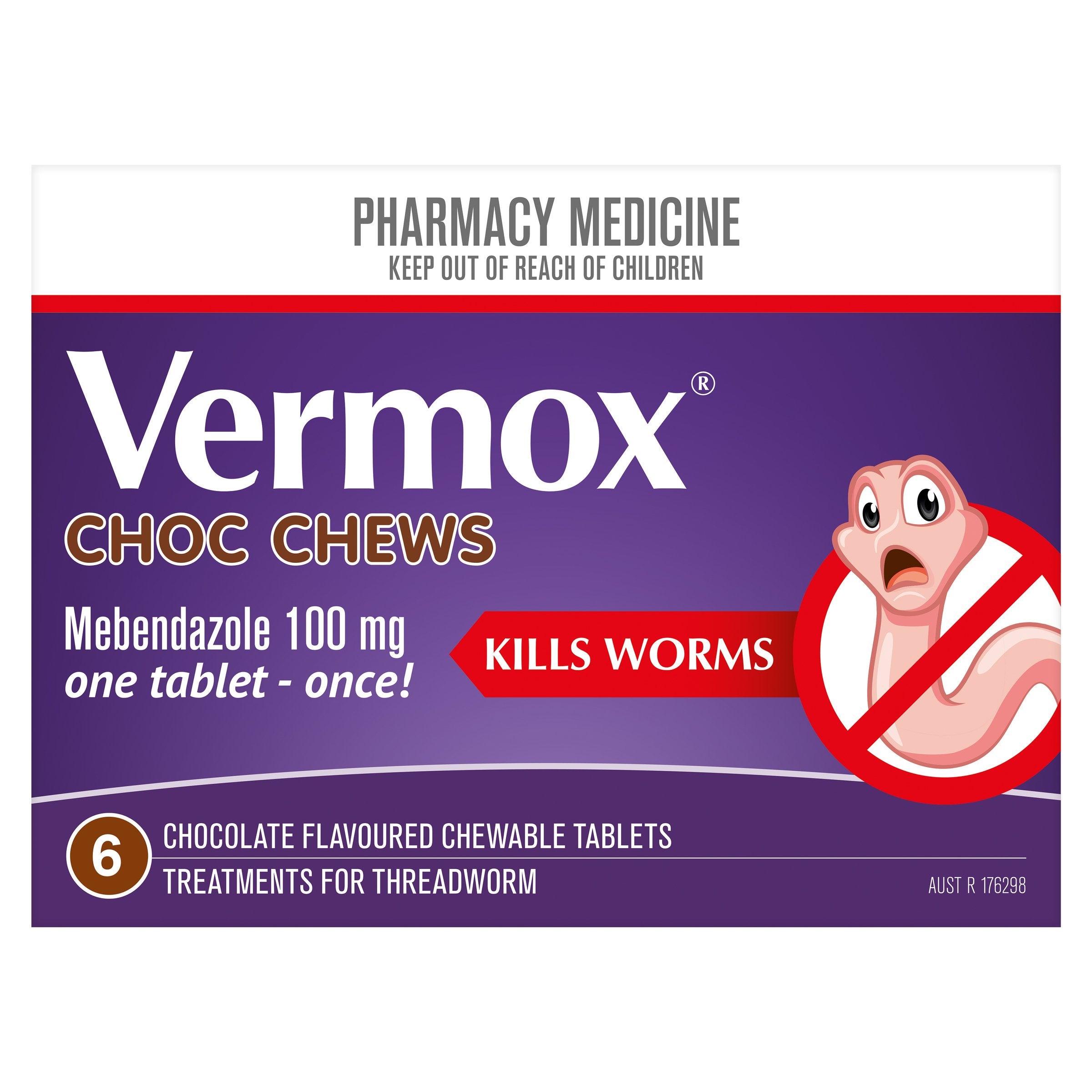 Vermox Worming Treatment Choc Chews
