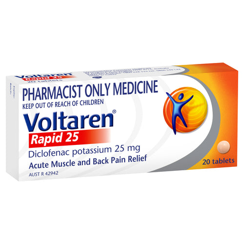 Voltaren Rapid 25 Acute Muscle and Back Pain Relief