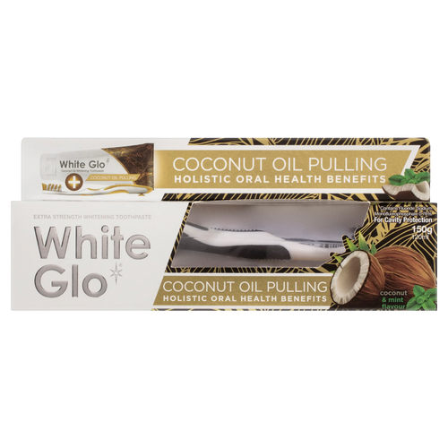 White Glo Coconut Oil Pulling Whitening Toothpaste